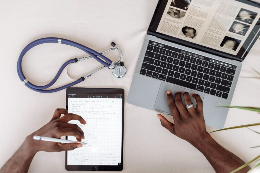 Cosmetic surgery practice reviewing new consultation requests
