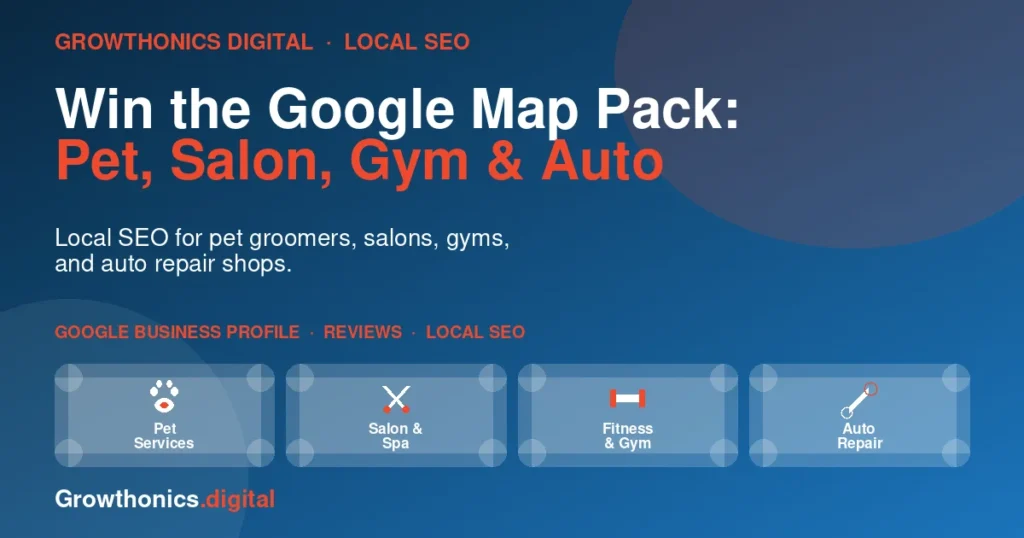 Local SEO guide for pet groomers, salons, gyms, and auto repair shops